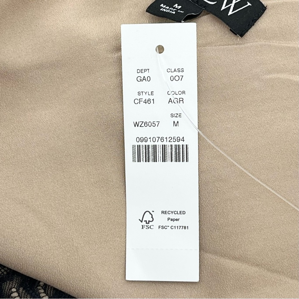 J. Crew Champagne Sequin Camisole with Black Lace Trim - Picture 9 of 12